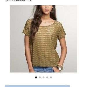 JCrew Black and Nude Blouse size S